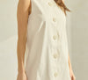 Wavy Days Button Front Dress
