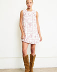 Western Flair Embroidered Shift Dress