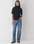 Slow Afternoon Turtleneck Sweater-Black