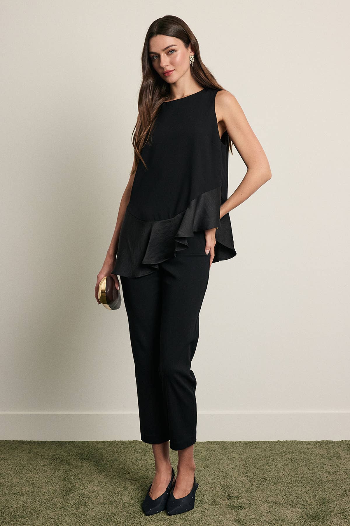 Midnight Satin Top