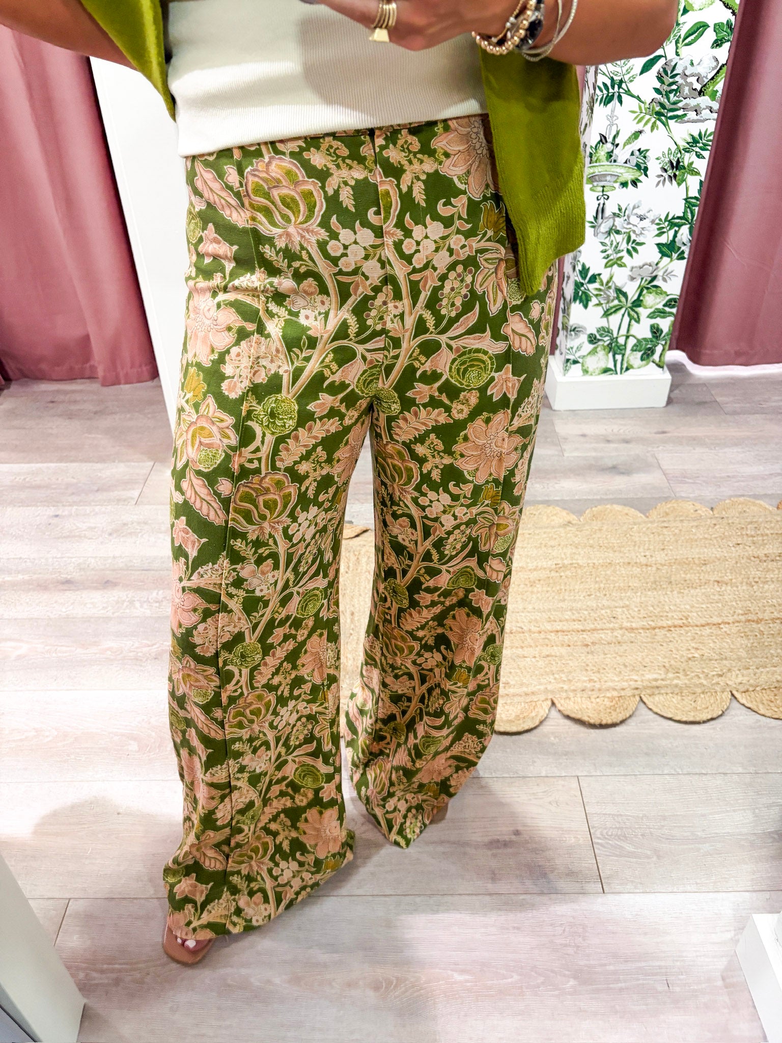 Fern Garden Wide Leg Pants