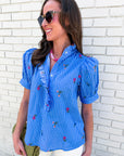 Floral Ease Puff Sleeve Top
