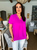 Fit Me Top- Magenta