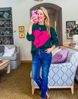 Broken Heart Relaxed Sweater