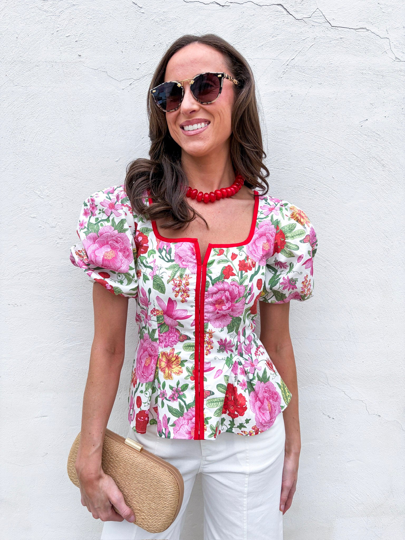 Garden Romance Peplum Top