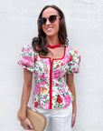 Garden Romance Peplum Top