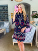 Deco Darling Embroidered Mini Dress