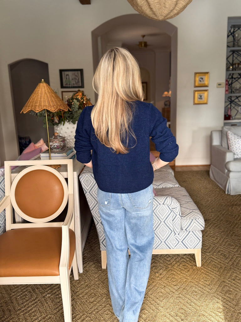 Cozy Nights Cardigan-Midnight Navy