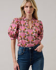 Peacock Bay Puff Sleeve Top