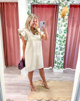 City Babe Faux Leather Mini Dress