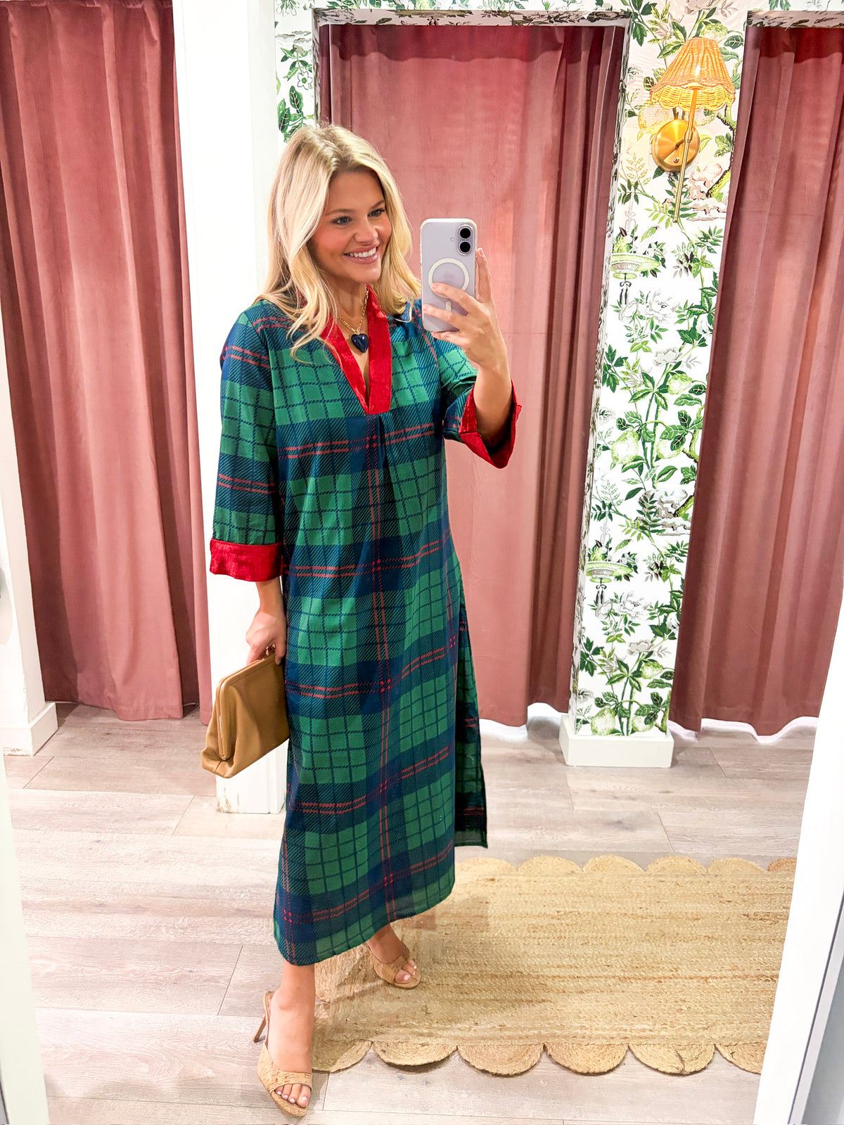 Laurel Holiday Velvet Maxi Dress