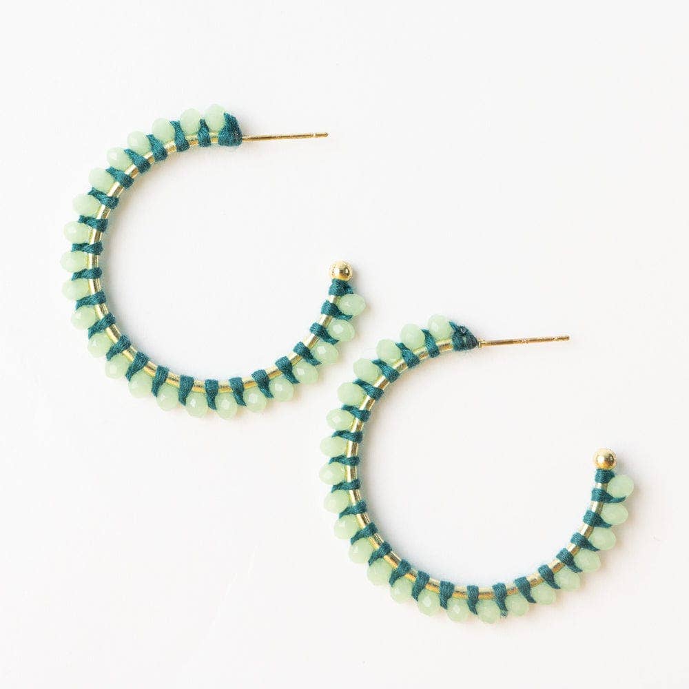 Lillian Crystal Hoop Earrings