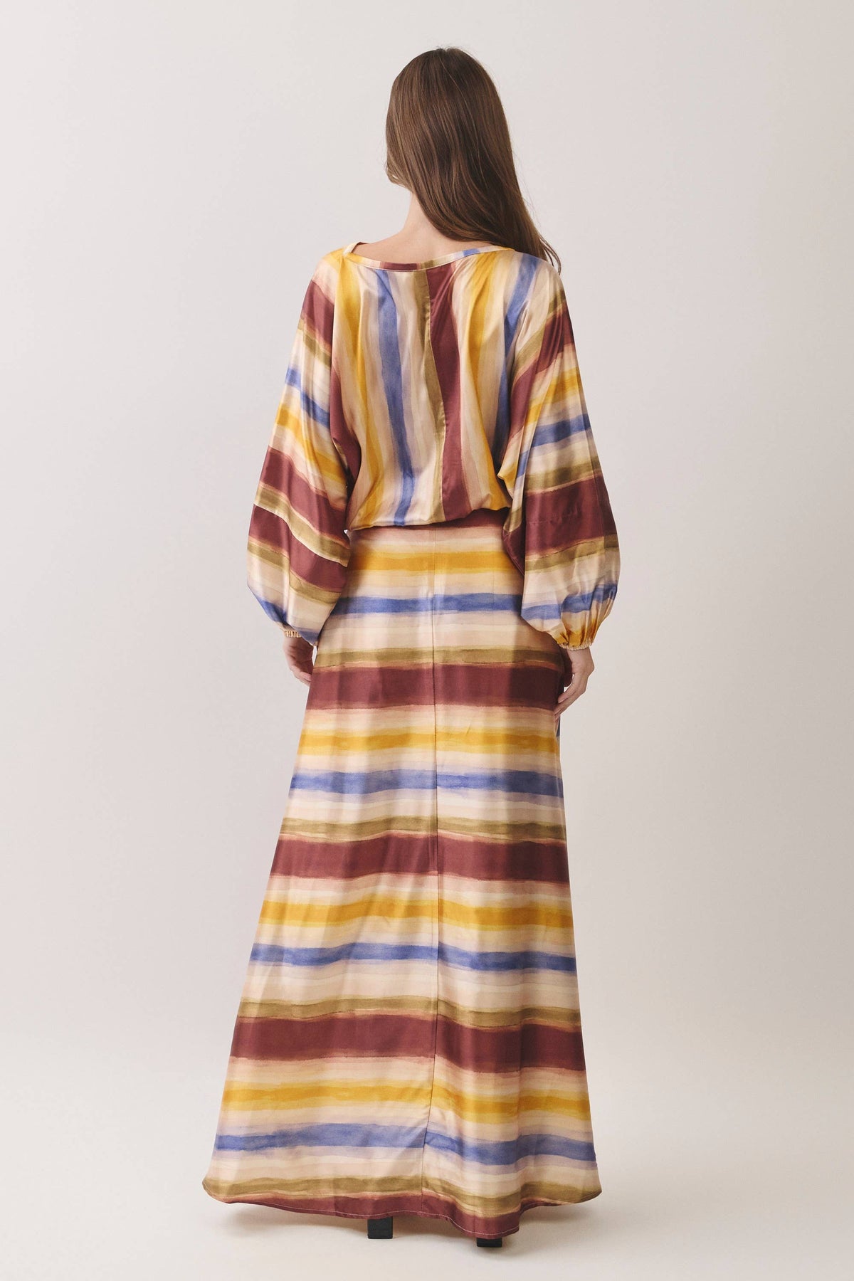 Painted Lines Maxi Skirt