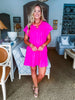 Weekend Vibes Mini Dress- Pink