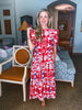 Villa Charm Floral Midi Dress