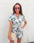 Sweet Like Spring Belted Romper