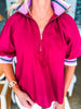 Varsity Time Top-Burgundy