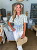 Southern Charm Floral Peplum Top