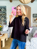 Sweet and Soft Pull Over Sweater-Black