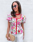 Garden Romance Peplum Top