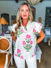 Lavender Love Floral Top-Pink/Cream