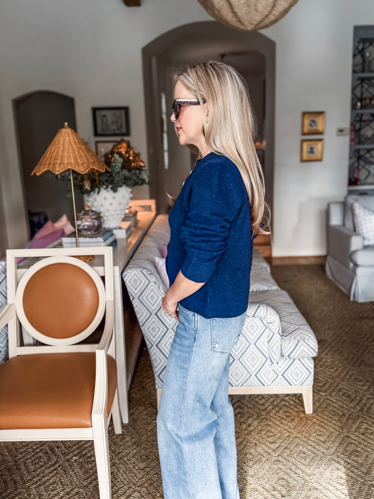 Cozy Nights Cardigan-Midnight Navy