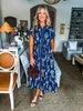Botanical Moment Pattern Midi Dress