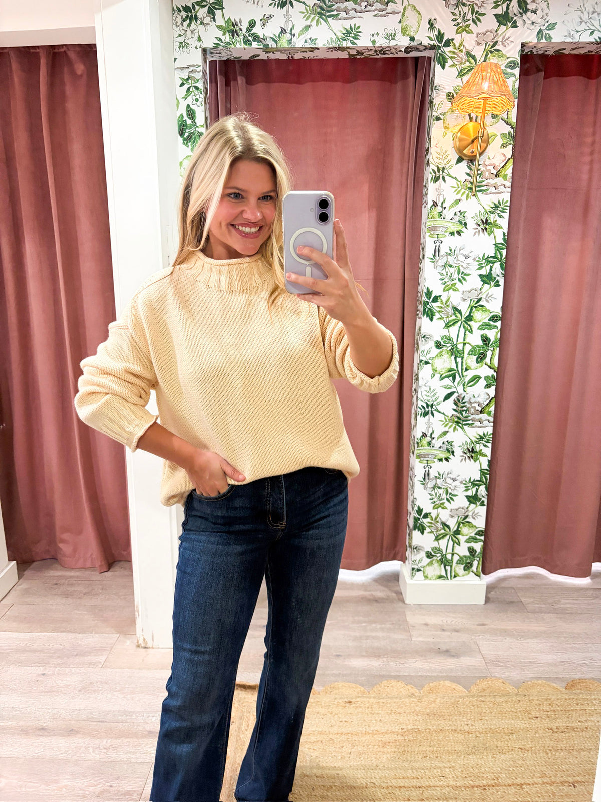 Downtown Girl Sweater-Natural