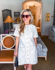 Darling Daisy Eyelet Mini Dress