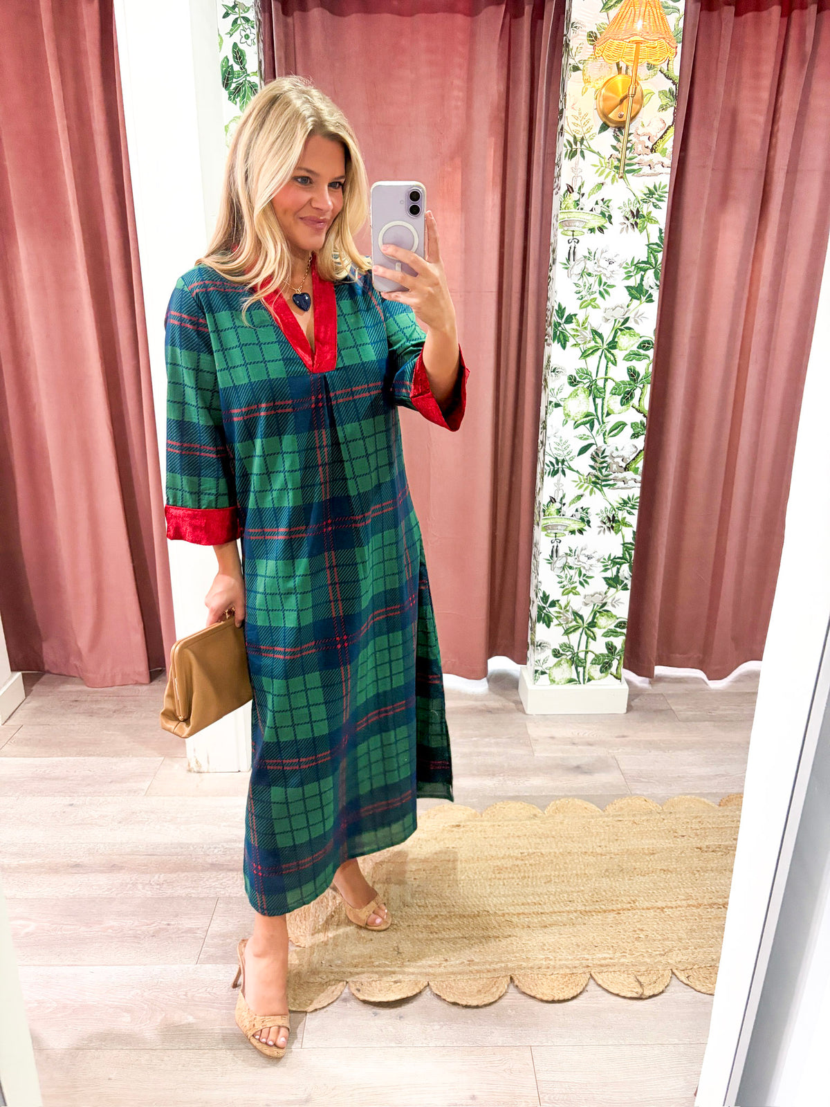 Laurel Holiday Velvet Maxi Dress