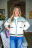 Cowboy Desert Zip-up Cardigan-Pesto