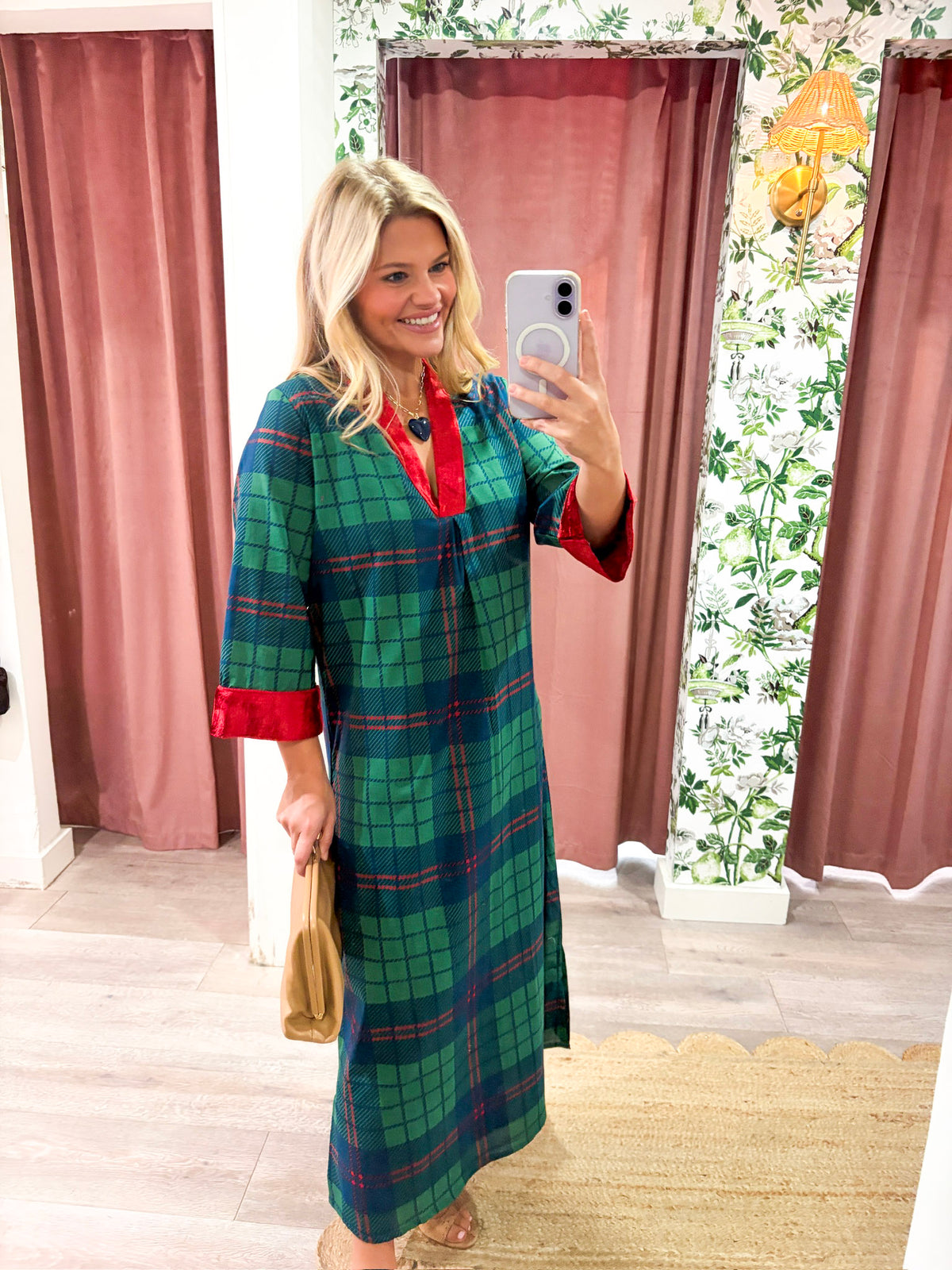 Laurel Holiday Velvet Maxi Dress