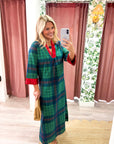 Laurel Holiday Velvet Maxi Dress