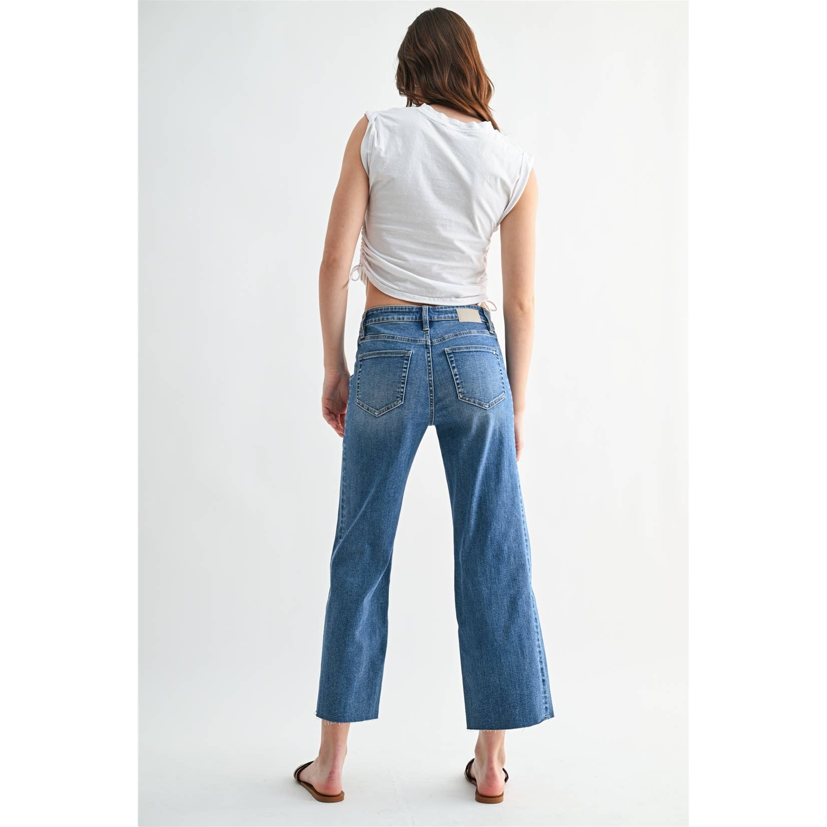 Coffee Run Mid Rise Straight Jeans