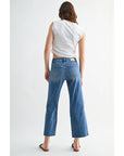 Coffee Run Mid Rise Straight Jeans