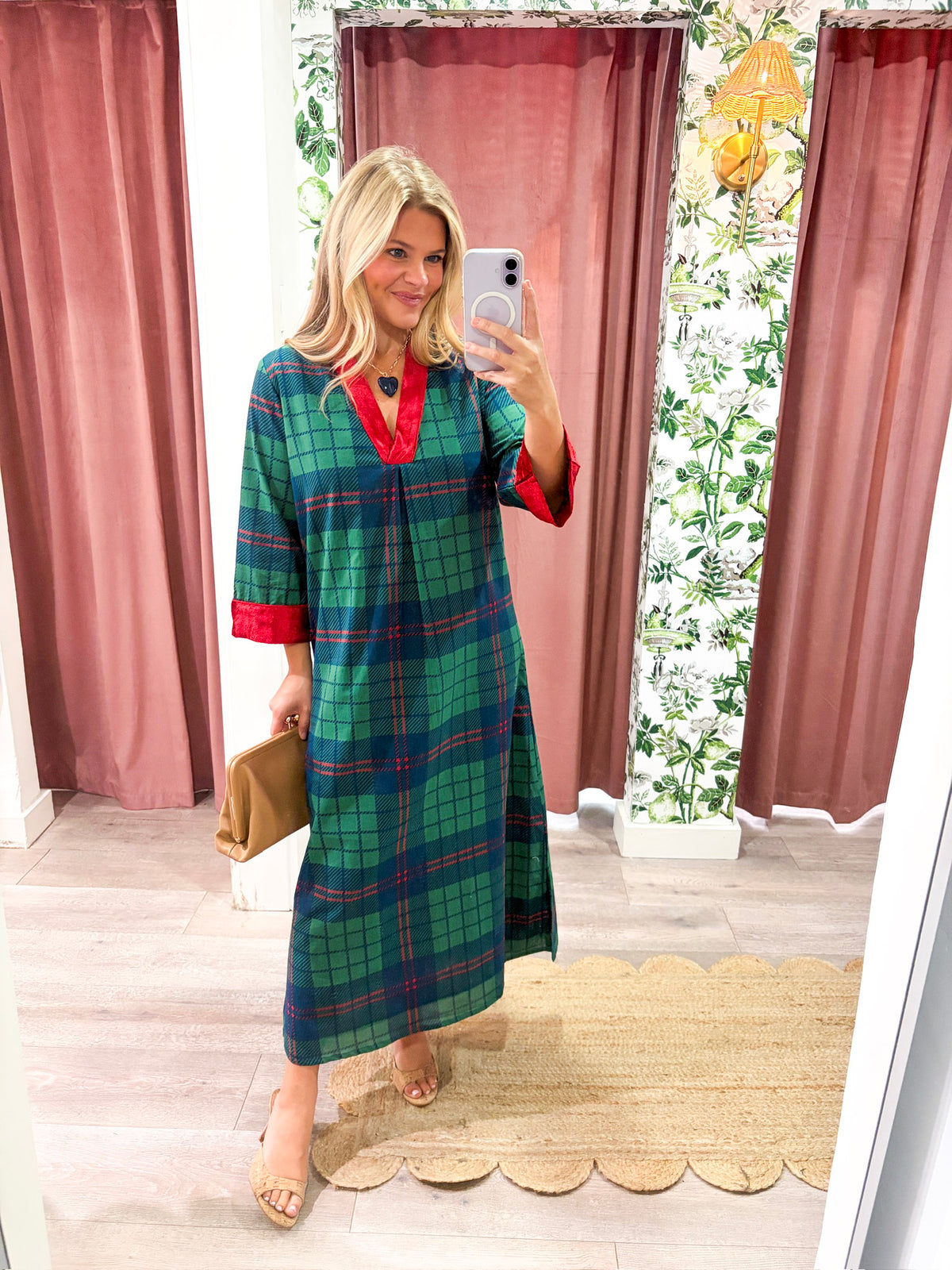 Laurel Holiday Velvet Maxi Dress
