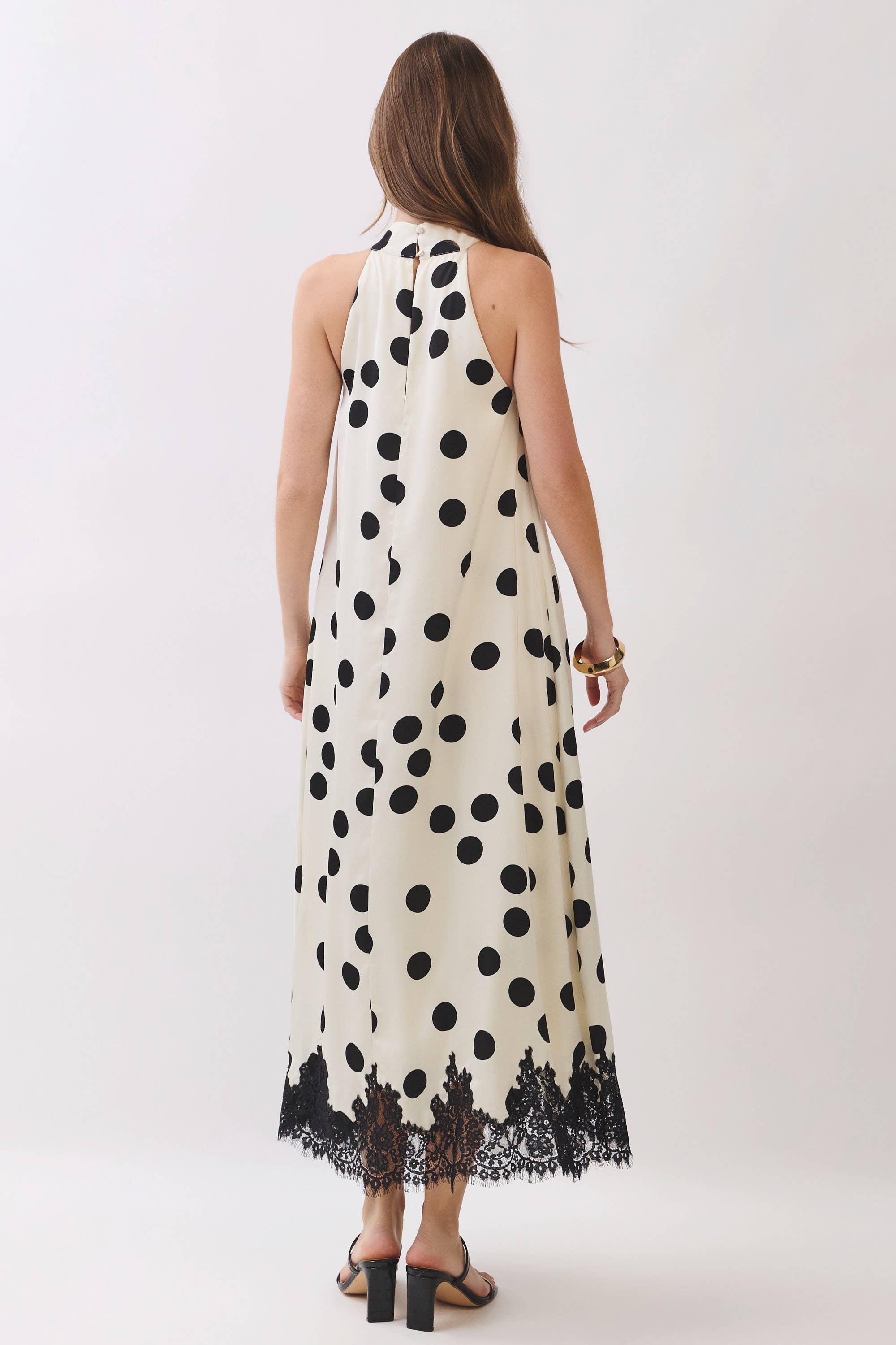 Polka Charm Maxi Dress