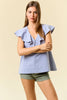 Sweet Talk Top-Powder Blue