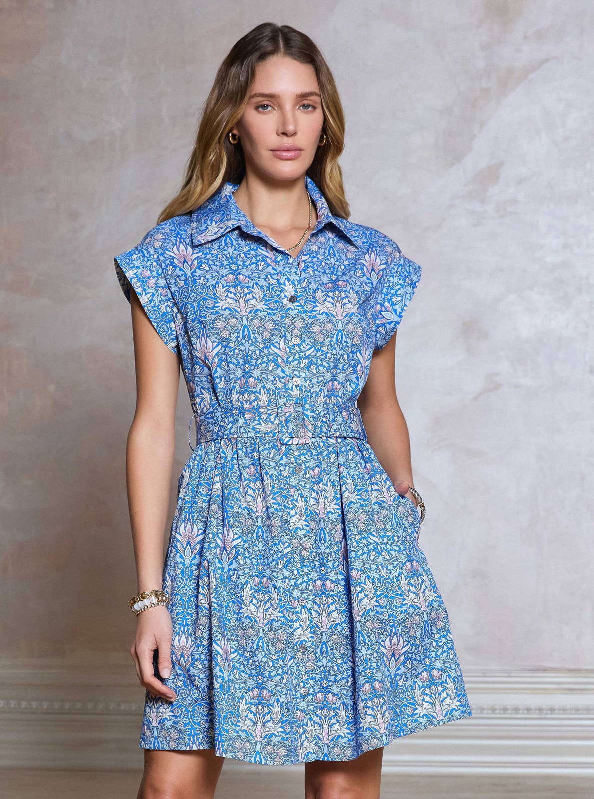 Olivia in Bloom Shirt Dress