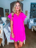 Weekend Vibes Mini Dress- Pink