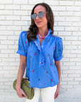 Floral Ease Puff Sleeve Top