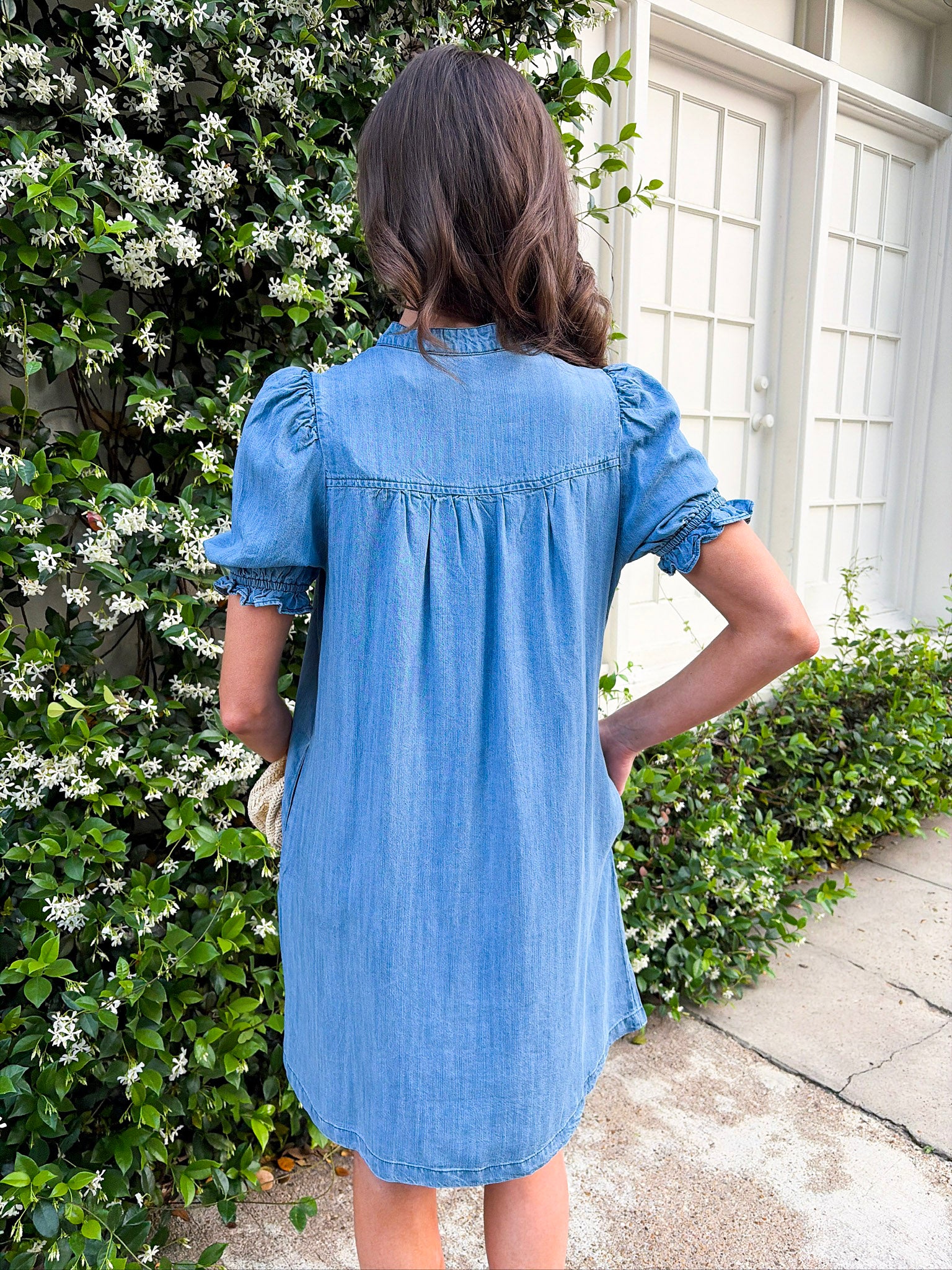 Denim Roots Mini Dress