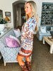 Western Sky Border Mini Dress
