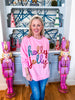 Holly Jolly Christmas Pullover-Pink