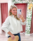 Casual Luxe Stripe Top