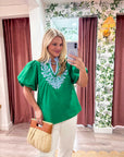 Meet Me in Cabo Top-Kelly Green