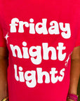 Friday Night Lights Tee-Red