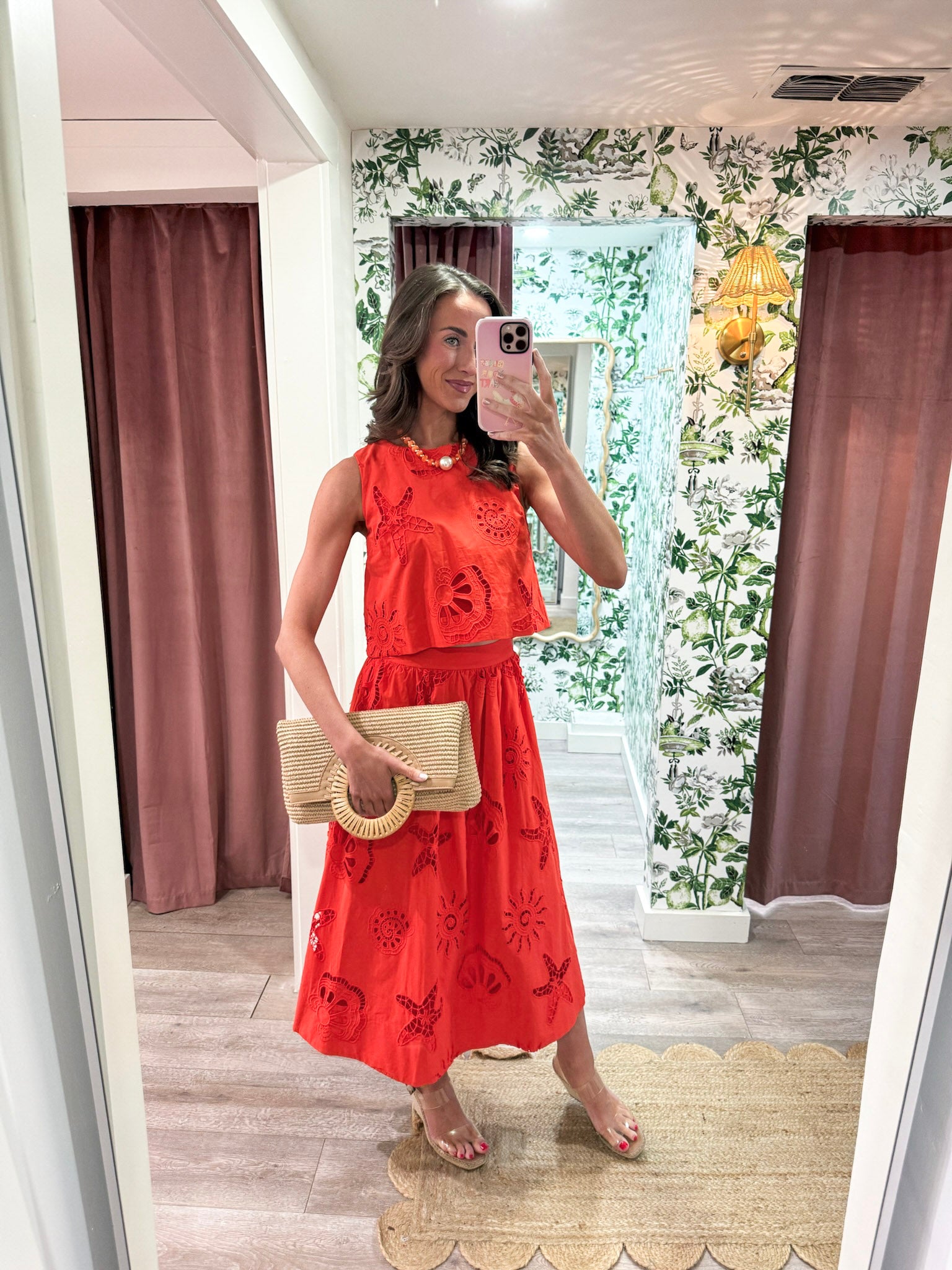 Ocean Mist Eyelet Lace Top