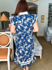Teatime Time Floral Print Midi Dress