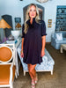 Love Language Mini Dress-Black